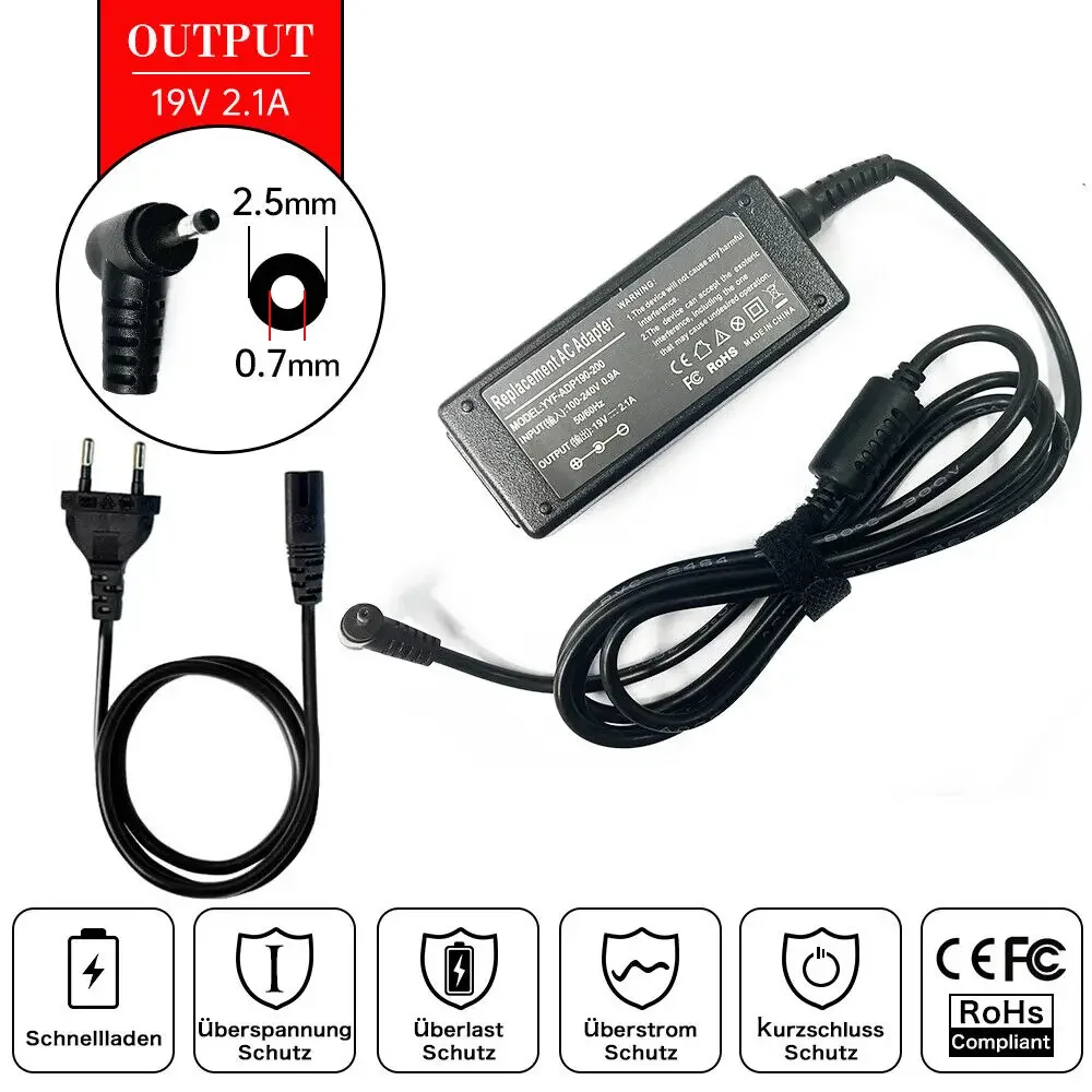 Laptop Accessories Shop - 19 V 2.1A 2.5mm * 0.7mm