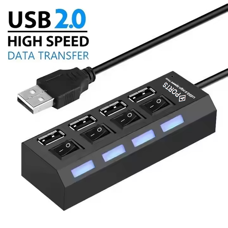 Laptop Accessories Usb - 4-Ports USB 2.0 Hub Uzatma Ayırıcı,