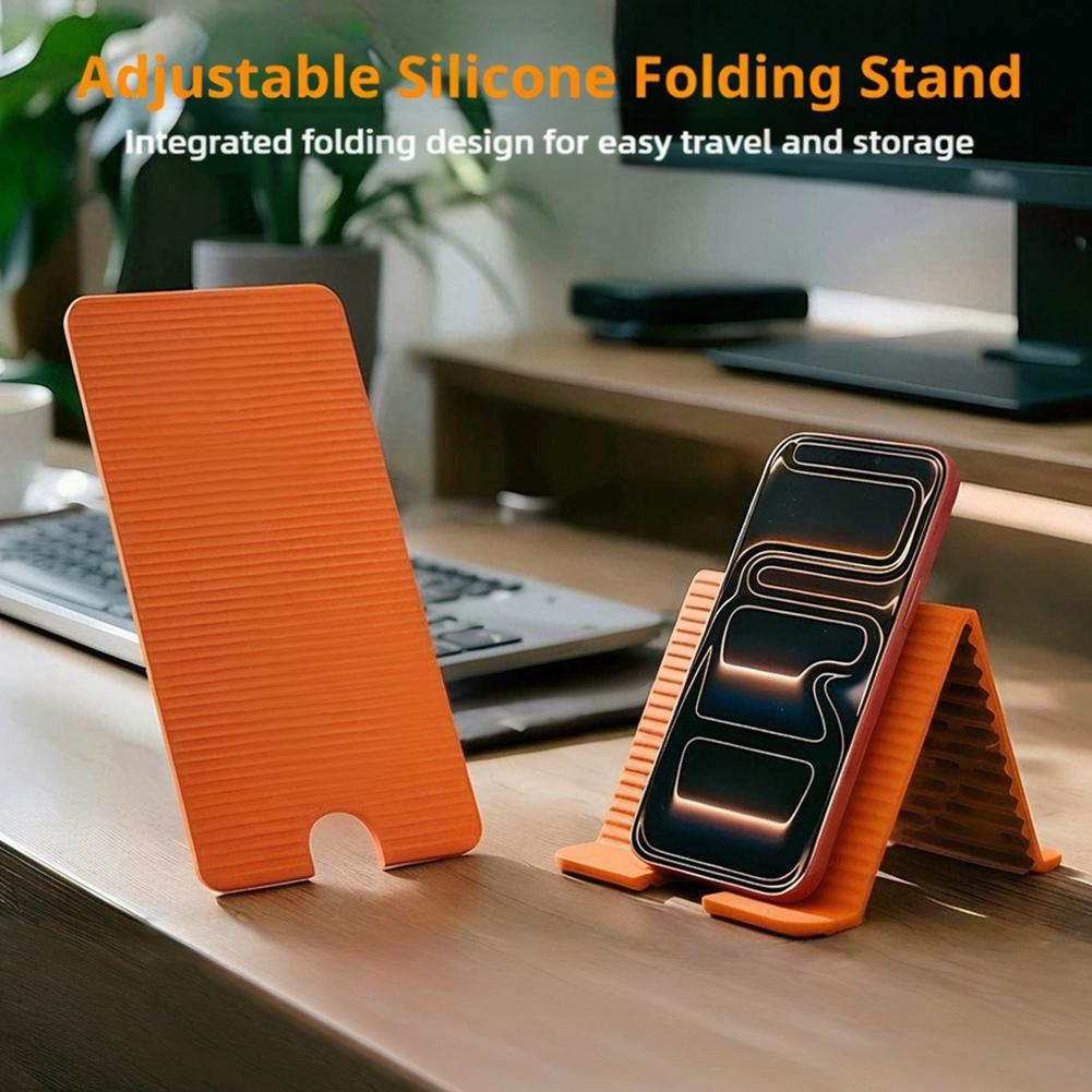 Laptop Office Accessories - Esnek Katlanabilir Silikon Telefon Tutucu IPhone