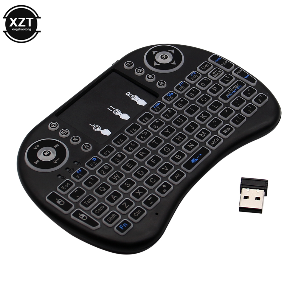 Mini Wireless Mouse - Arkadan aydınlatmalı İngilizce rusça fransızca İspanyolca
