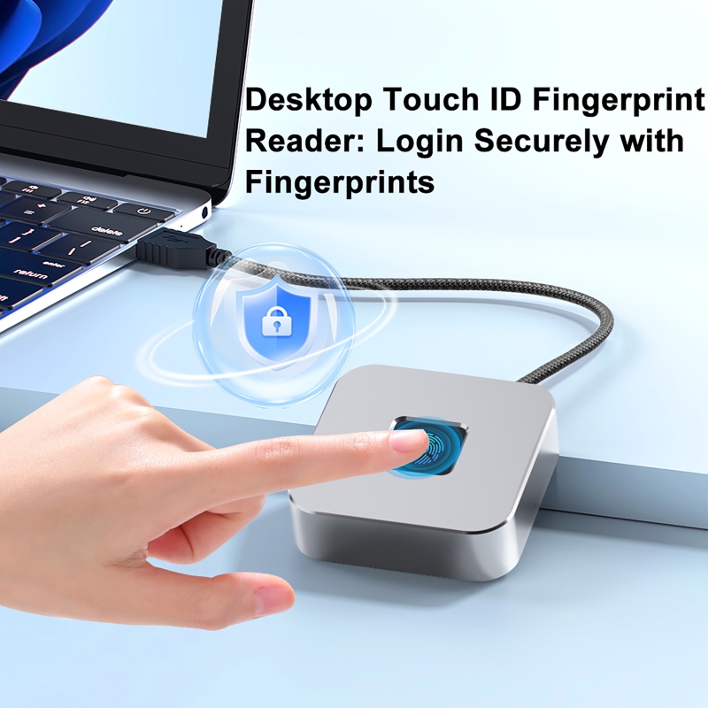 Fingerprint Reader Usb - Windows Hello için 5 ft Kablolu