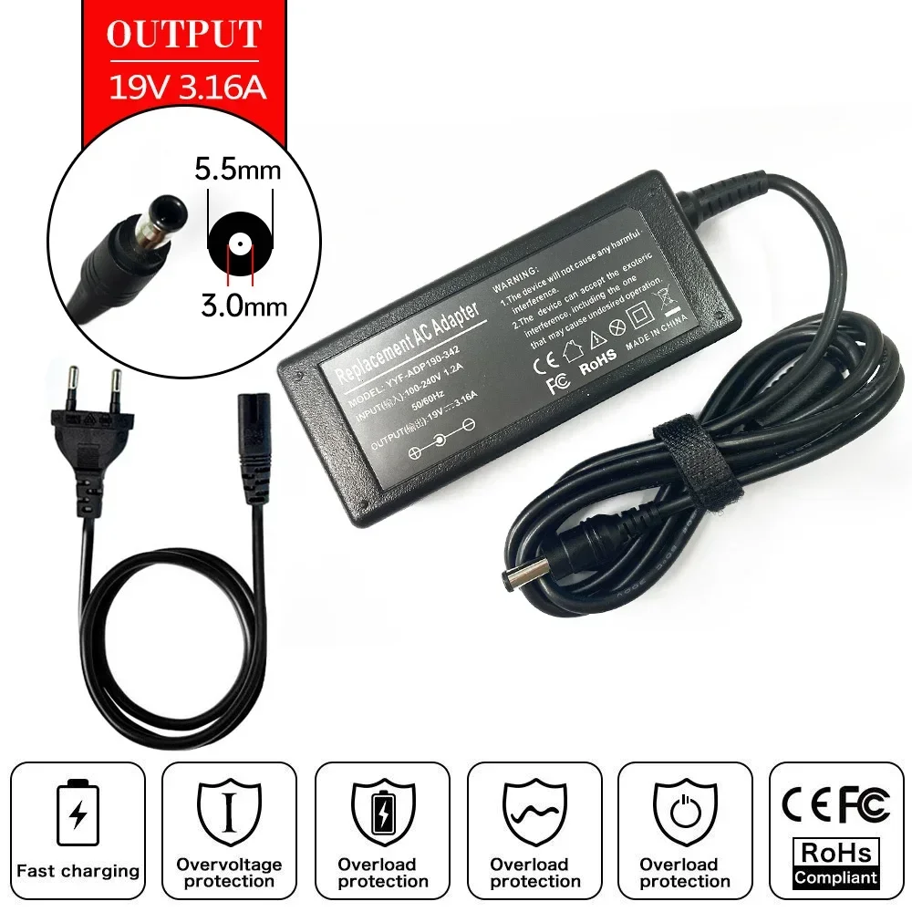 19 V 3.15A/3.16A 60 W Dizüstü  - Laptop Accessories Shop incelemesi ve fiyatı