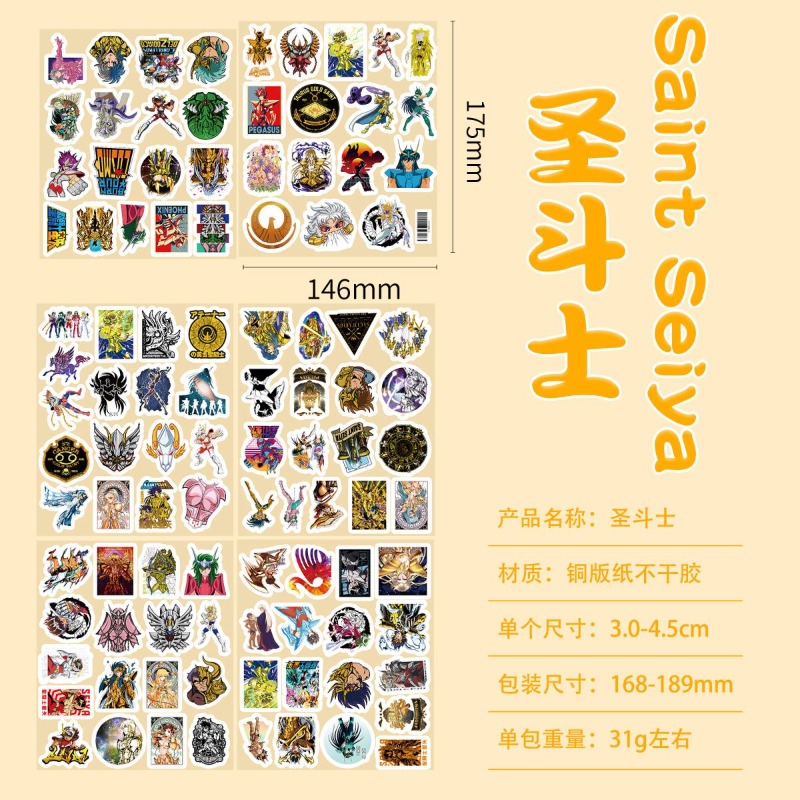 101 adet Saint Seiya Anime çık - Laptop Accessories Toy incelemesi ve fiyatı