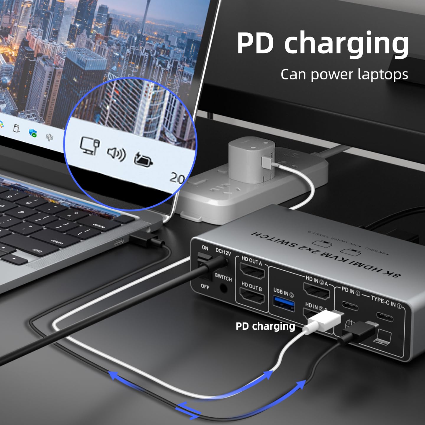 USB C HDMI DP KVM Anahtarlayıc - Laptop Accessories Women incelemesi ve fiyatı