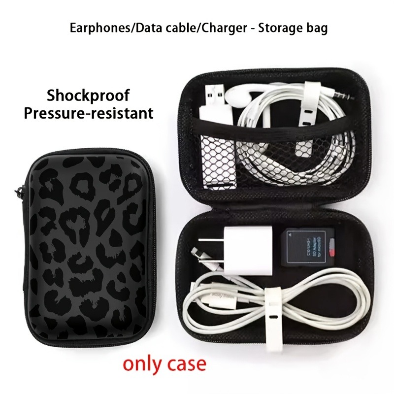 Siyah Leopar Desenli EVA Sert  - Cable Management Bag incelemesi ve fiyatı