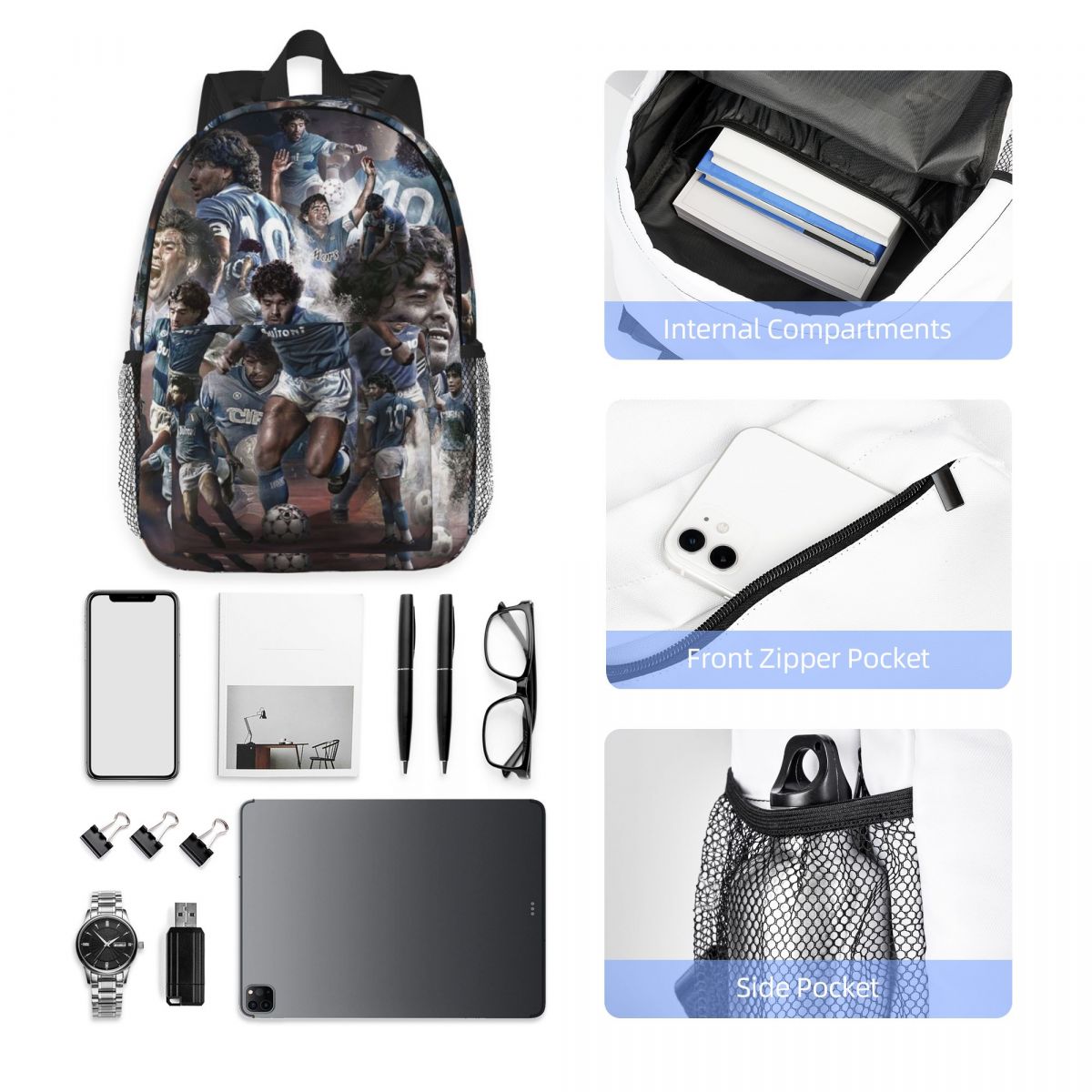 Diego Maradona D10 Sırt Çantas - Laptop Accessories Women incelemesi ve fiyatı