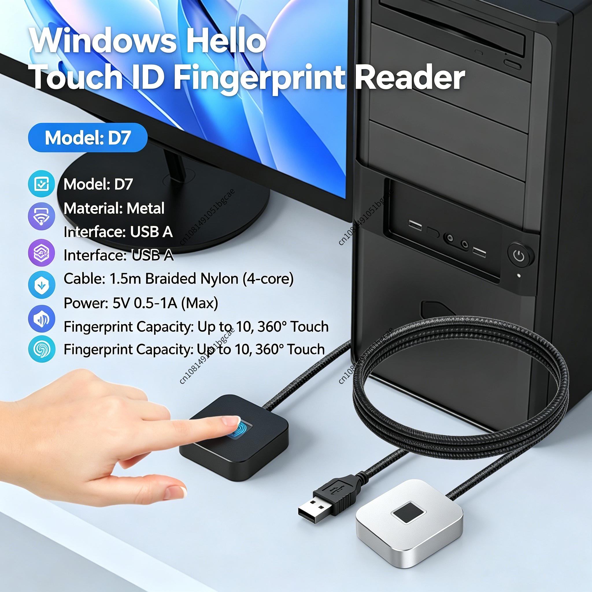 Windows Hello için 5 ft Kablol - Fingerprint Reader Usb incelemesi ve fiyatı