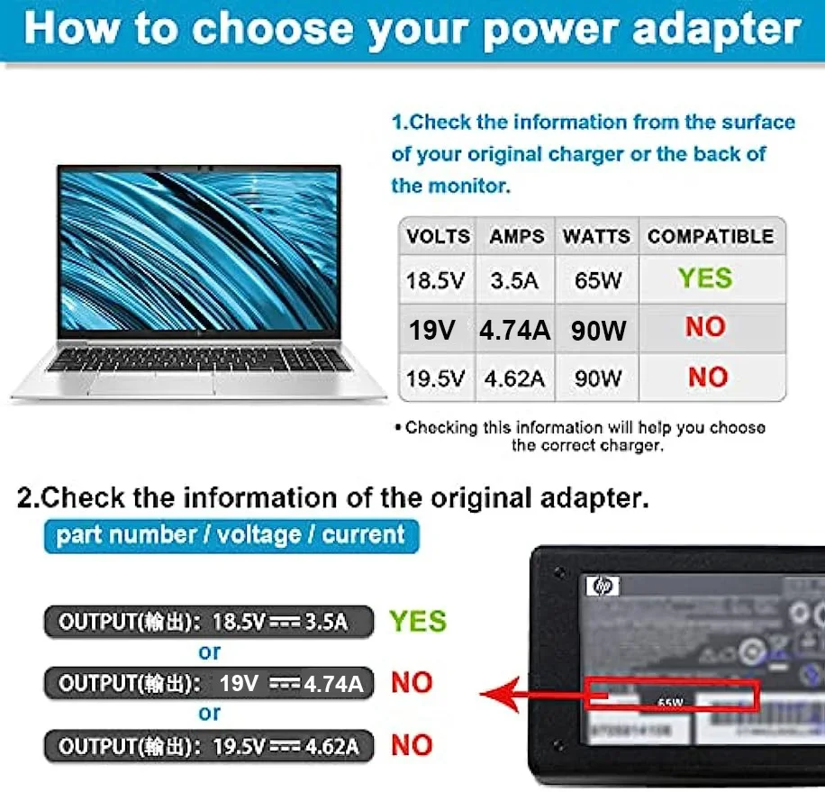 HP Compaq için 18.5V 3.5A Dizü - Laptop Accessories Shop incelemesi ve fiyatı